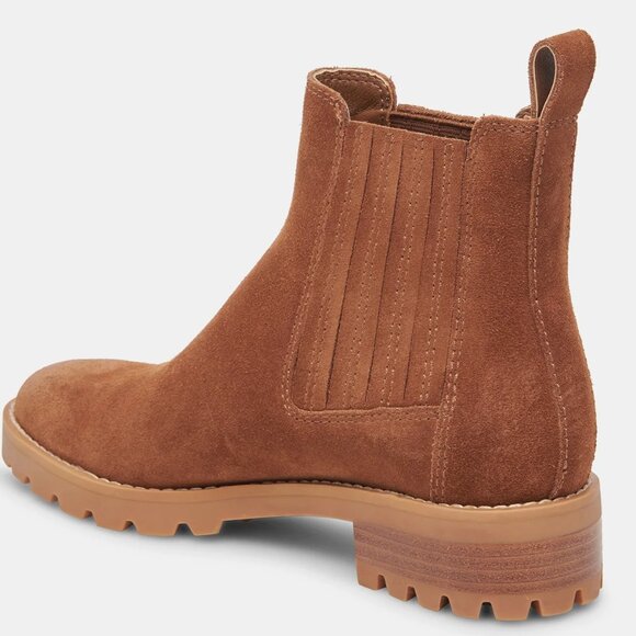 NEW DOLCE VITA Suede Fraya H2o Booties brown for women 563tn - Picture 9 of 9